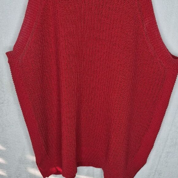 Prologue Red Knit Tank Top Size XL - Picture 3 of 9